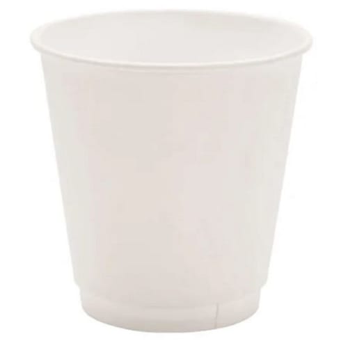 Generic Double Wall Paper Cup, White, 10oz, Wrapped